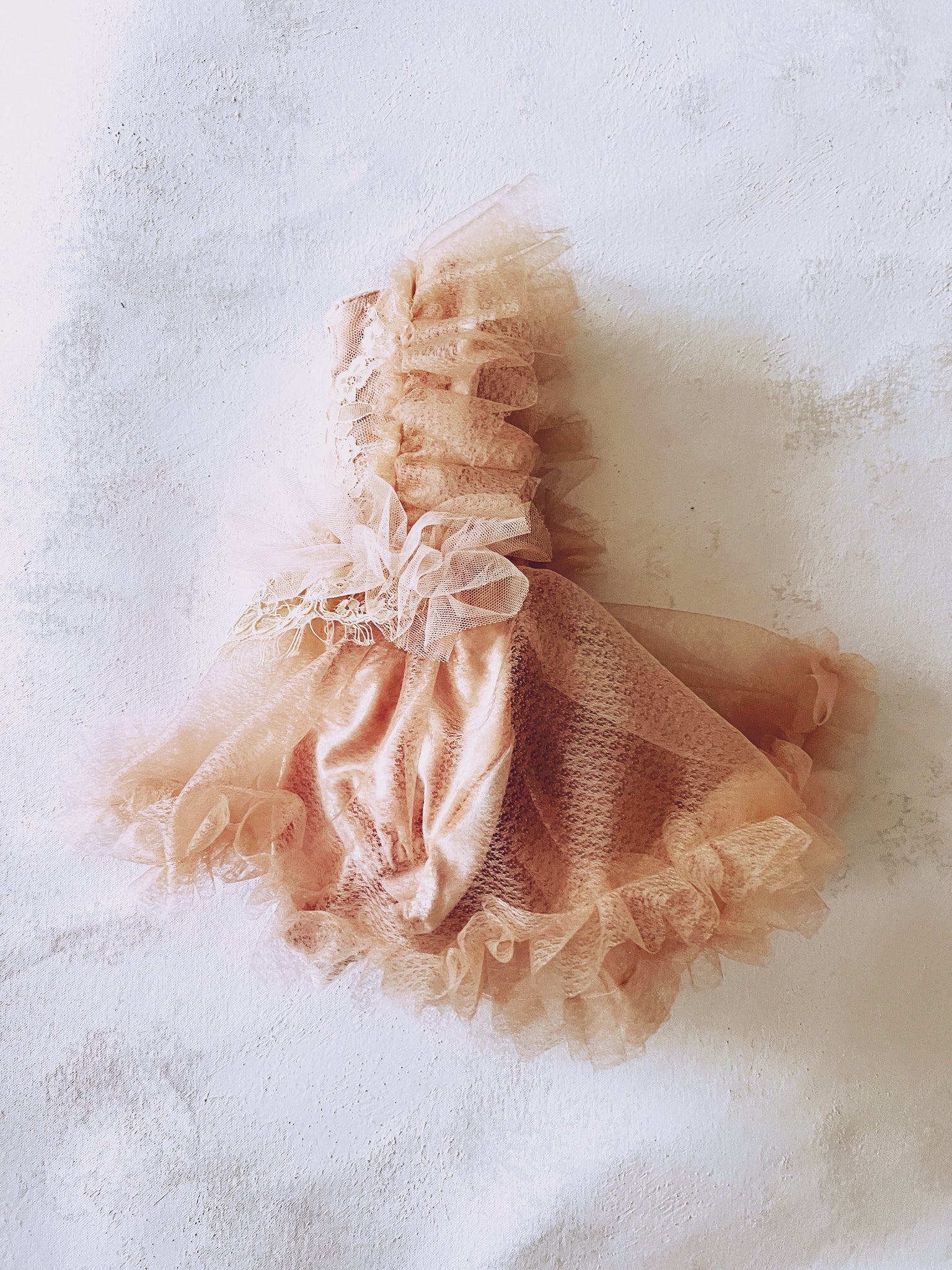 Dusty Peach Ruffle Romper