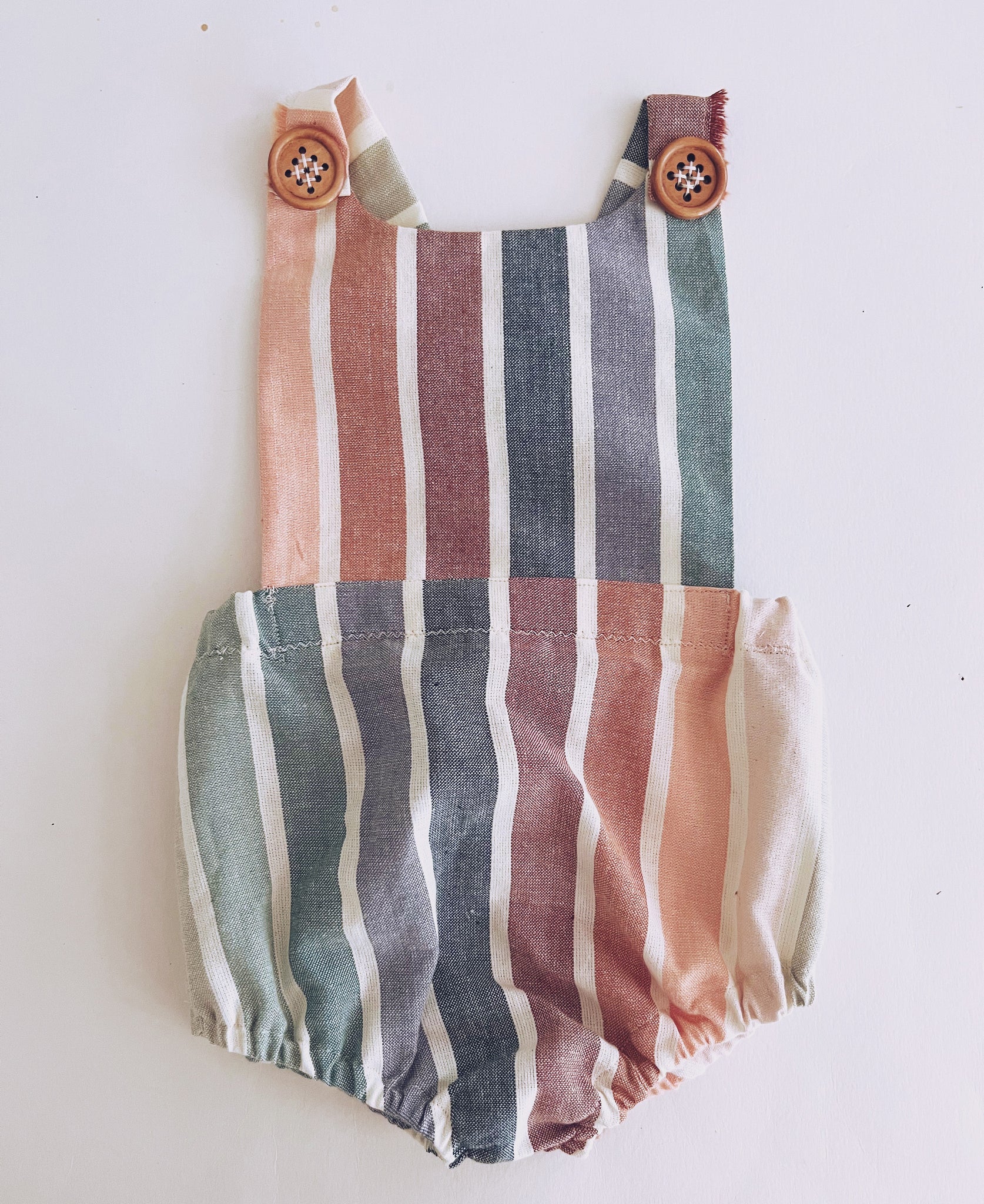 Muted Rainbow Romper
