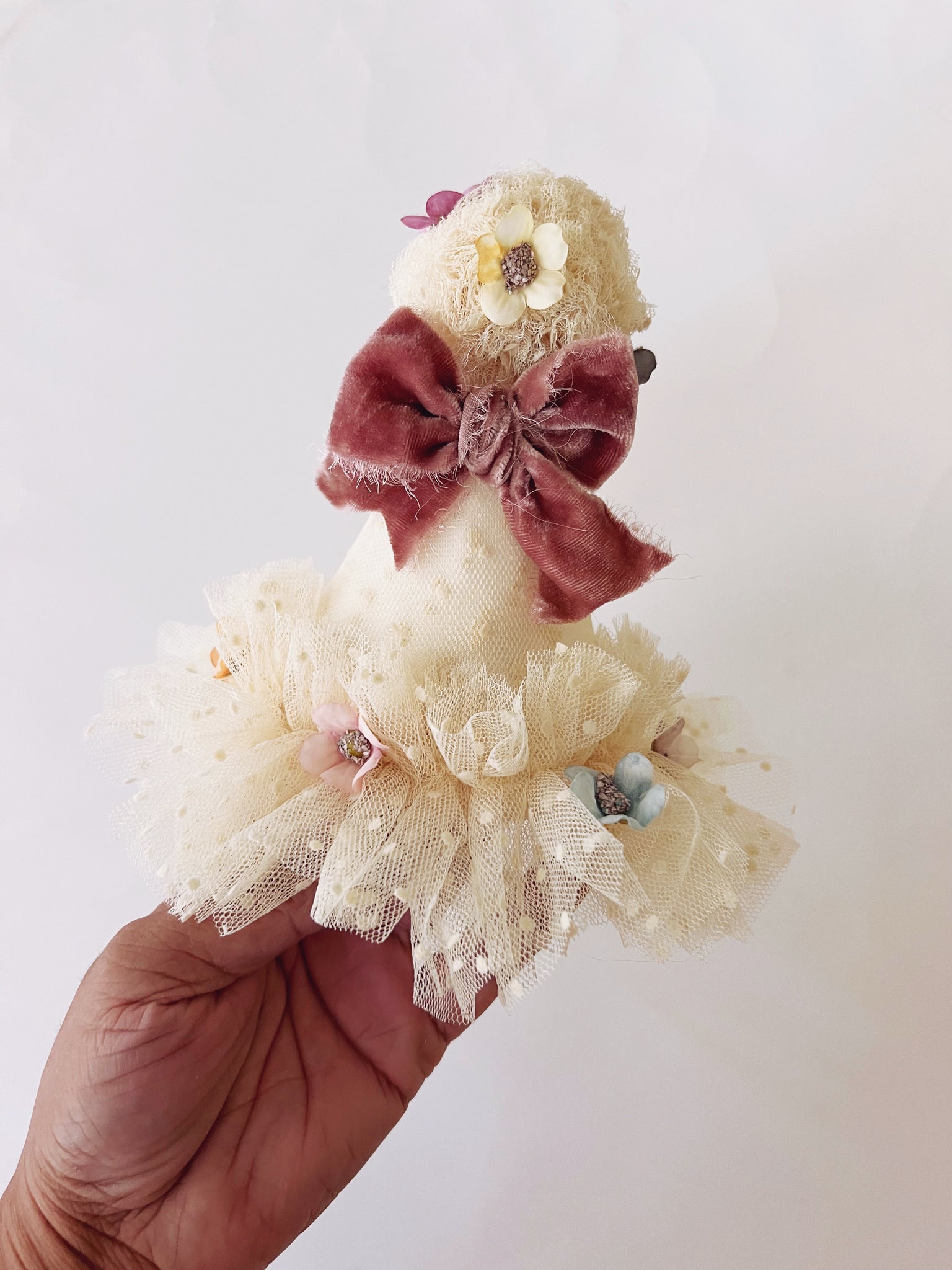 Floral Tulle Party Hat-Multi