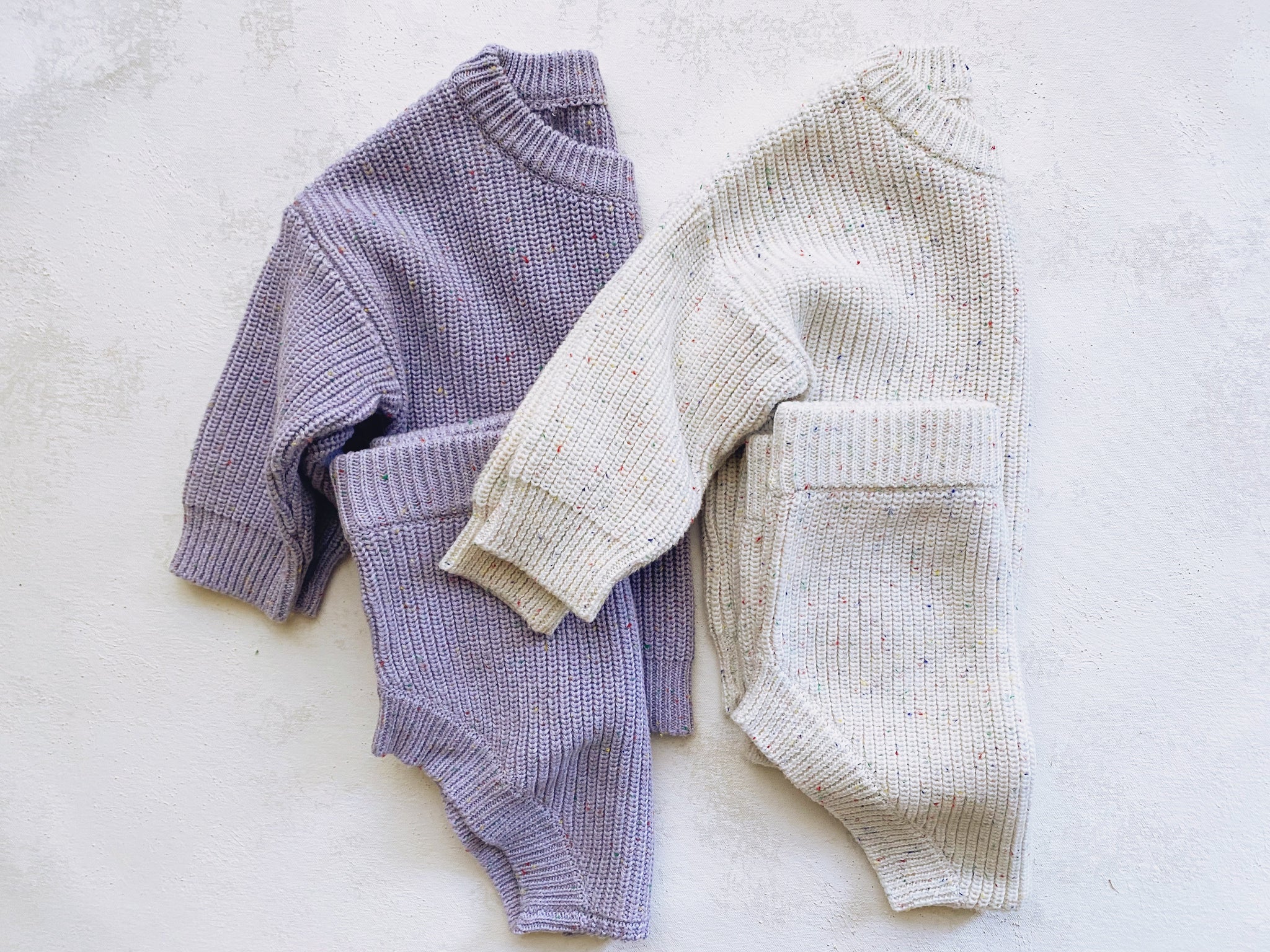 Lavender Knit Bloomie Set