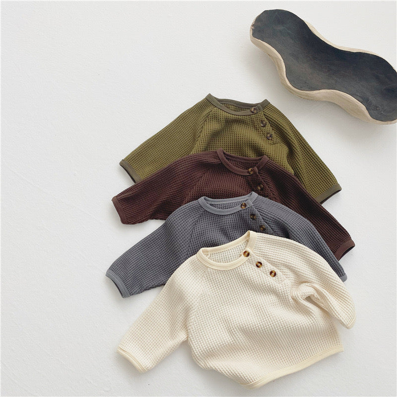 Olive Thermal Pullover