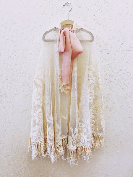 Vintage Lace Cape — My Darling Emma