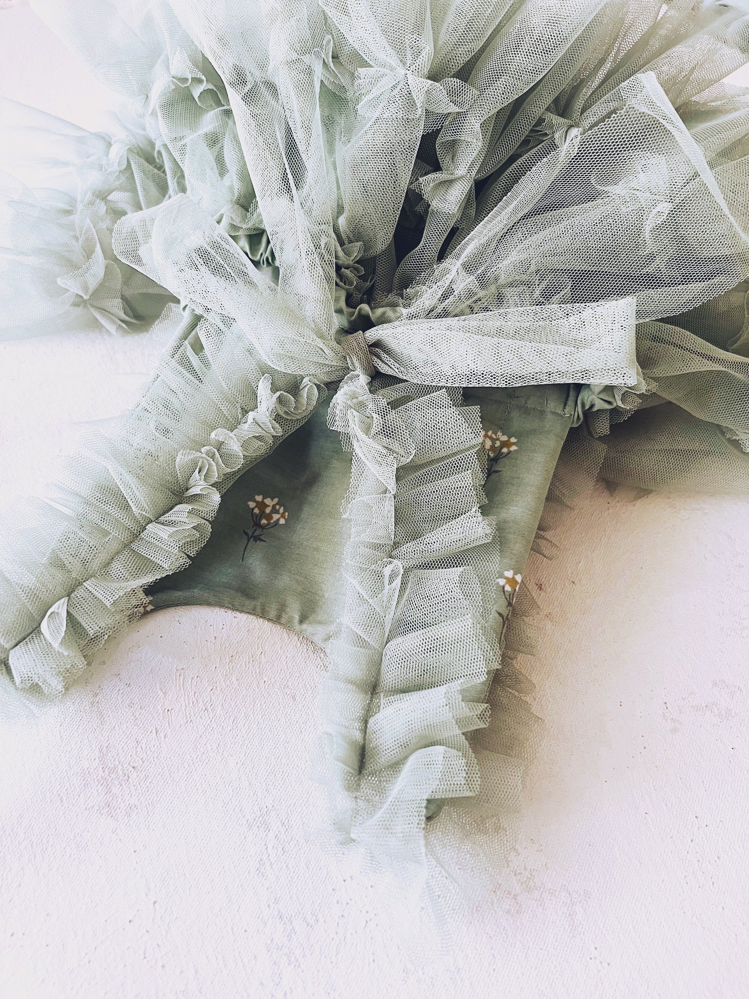 Sage Ruffle Dress