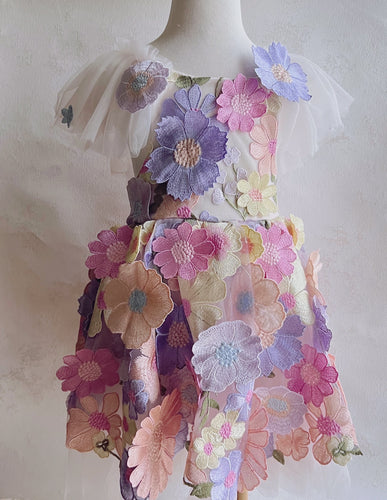Pastel Bouquet Floral Dress