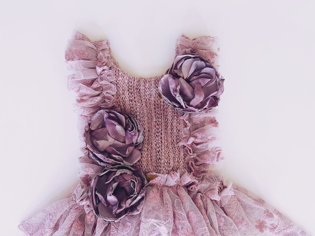 Dusty Lilac Floral Dress