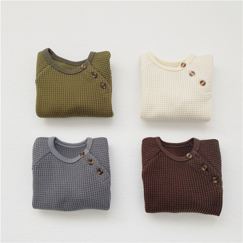 Olive Thermal Pullover